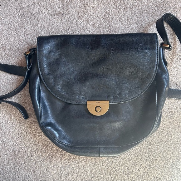 Black Leather Fossil Purse - Picture 1 of 5